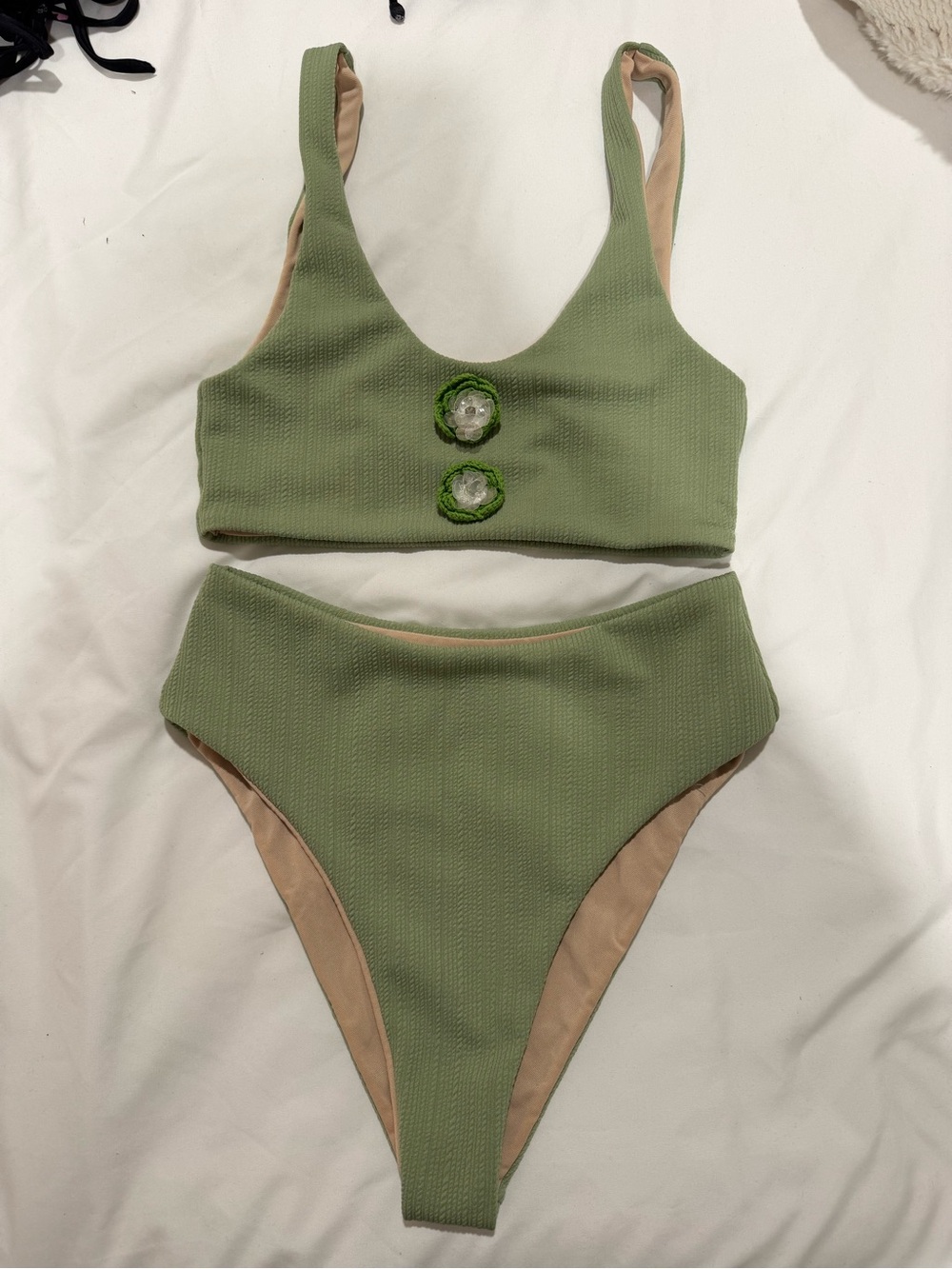 Maiyo London Green Flower Bikini